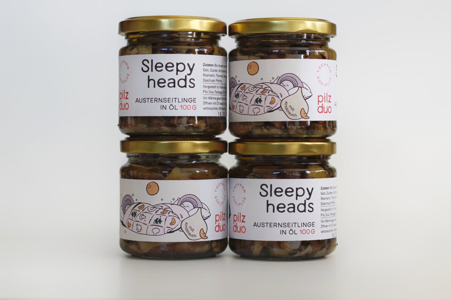 4er sleepy heads mit Knoblauch